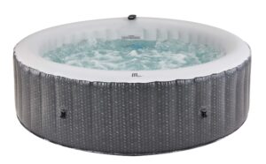 Ottoman Latest Mspa Portable Hot Tub Round 6 Persons Outdoor Bubble Spa Pool Inflation Smart Filtration