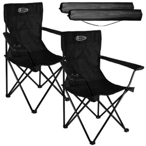 ACTIVE FOREVER Folding Camping Chairs Set of 2
