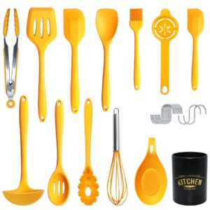 FUKTSYSM Kitchen Utensil Set - 14pcs Silicone Cooking Utensils Set