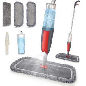 Microfibre Mop Spray Floor Mop with Spray for Floor Cleaning -MEXERRIS Cleaning Mops For Hard Floors Hardwood Laminate Tiles Floors