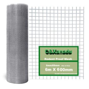 C&Xanadu 600mmX6m Rat Mesh Rodent Proofing