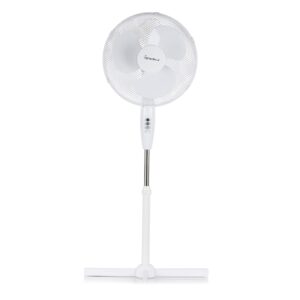 Signature S40011 Portable 16 Inch Oscillating Pedestal Fan with Adjustable Tilt Angle and Height