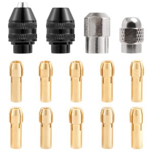 Drill Chuck Collet Set Compatible with Dremel