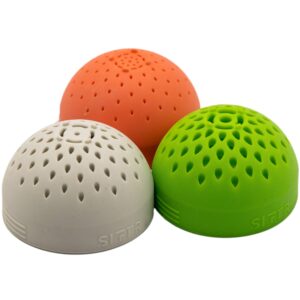 SIFTR 3 Colour Triple Pack - Space Saving Mini Can Colander and Strainer Silicone - Small Nesting Colander and Strainers Kitchen Gadget - Cooking Gadgets