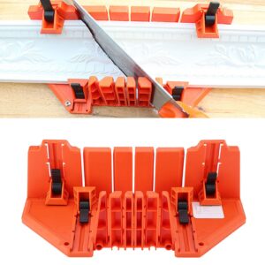 Mitre Block and Saw Front-Edge Lip Clamping Mitre Box Pruning Saw Wood Cutting Hand Saw Hardware Tool for Architectural Working Bay Windows