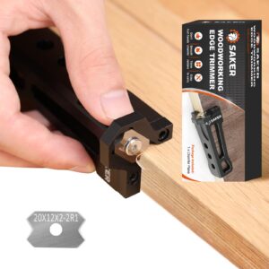 Saker Woodworking Edge Trimmer - Professional Wood Veneer Edge Banding Trimmer Arc Trimmer Edges Strips