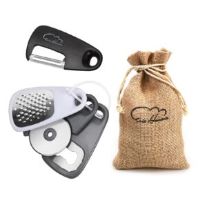 5 Pieces Kitchen Gadgets Set - Space Saving Kitchen Accessories Cheese Chocolate Grater