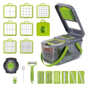MOCOPO 22-in-1 Vegetable Chopper with Container - Pro-Series Kitchen Cutter for Veggies