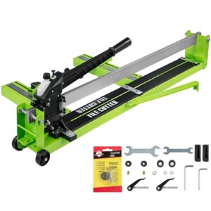 VEVOR Tile Cutter 31.5-Inch Manual Tile Cutter 1.4-Inch Tile Cutting Machine Ceramic Porcelain Tile Cutter w/Laser Guide All-Steel Frame and Bonus Spare Cutter Wheels Tile Cutter Hand Tool