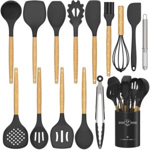 15 PCS Silicone Kitchen Cooking Utensils Set