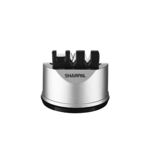 SHARPAL 191H Kitchen Chef Knife and Scissors Sharpener for Straight and Serrated Knives