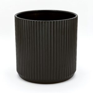 Amazon Basics Fluted Ceramic House Planter