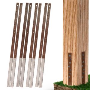 Post Buddy Pack of 8 Easy Fence Post Repair (to fix 4 Broken Wood Posts)