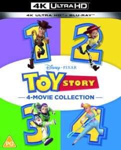 Disney and Pixar's Toy Story 1-4 4k Ultra-HD Collection [Blu-ray] [2021]