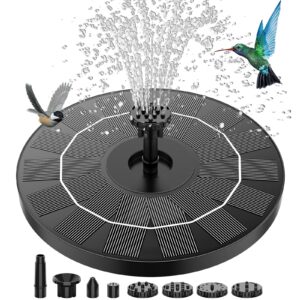 AISITIN 3.5W Solar Fountain Pump Garden Solar Powered Water Feature