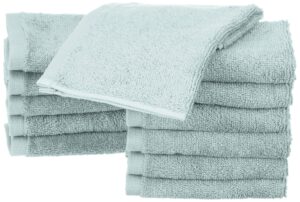 Amazon Basics Cotton Washcloths - 12-Pack