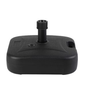 Sekey 24kg Parasol Base Outdoor Umbrella Stand Water Sand Fillable Parasol Stands for 32-38mm Black