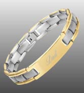 Willis Judd Mens Titanium DAD Bracelet Engraved Best Dad Ever with Gift Box & Link Removal Tool…