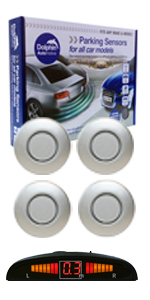 DPS450 Display Parking Sensor Kit Dolphin Automotive Silver
