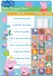 Paper Projects 01.70.30.022 Peppa Pig Potty and Toilet Training Reward Chart and 56 Sparkly Stickers