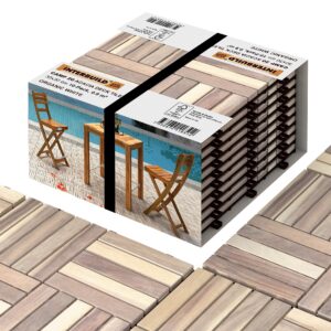 Interbuild Acacia Hardwood Decking Tiles