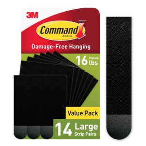 Command PH206BLK-14NA Picture Hanging Strips Heavy Duty