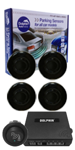 DPS400F Front Audio Parking Sensor Kit Dolphin Automotive Gloss Black
