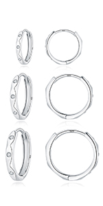 Silver Hoop Earrings