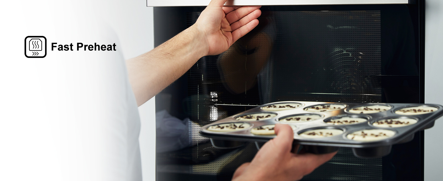Preheat your oven in no time.