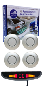 DPS455 Rear Roof Display Parking Sensor Kit Dolphin Automotive Silver