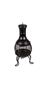 Chimnea, Black and gold