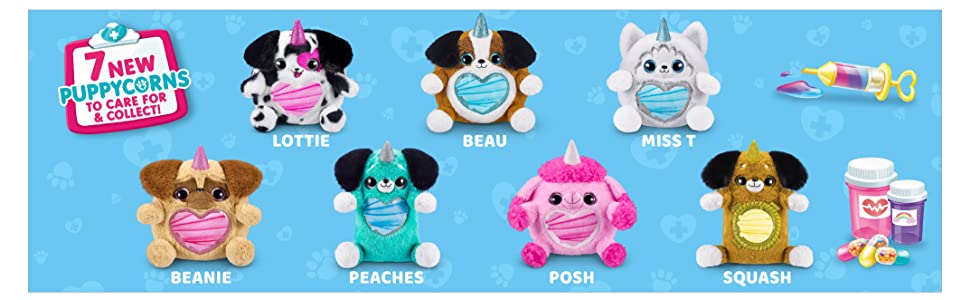 puppycorn; toy vet kit; slime; girls toys; plush pet; surprise toy pet; plush puppy; stuffed animal