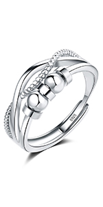 Silver Anxiety Rings