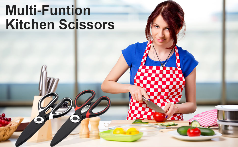 2 Pack Stainless Steel Sharp Cooking Scissors