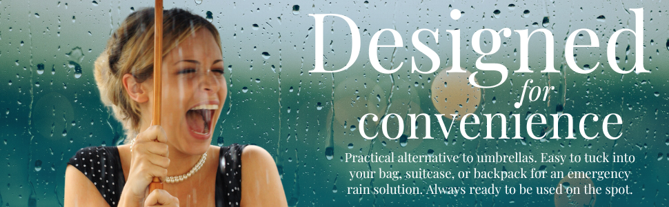 Women in the rain without rain poncho which should keep them dry during sudden weather changes