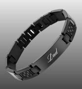 Willis Judd DAD Titanium Bracelet Engraved Love You Daddy Adjusting Tool & Gift Box Included
