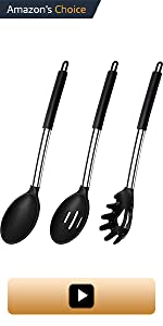 silicone cooking spoon