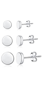 Silver Stud Earrings for Women