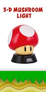 3-D mushroom light