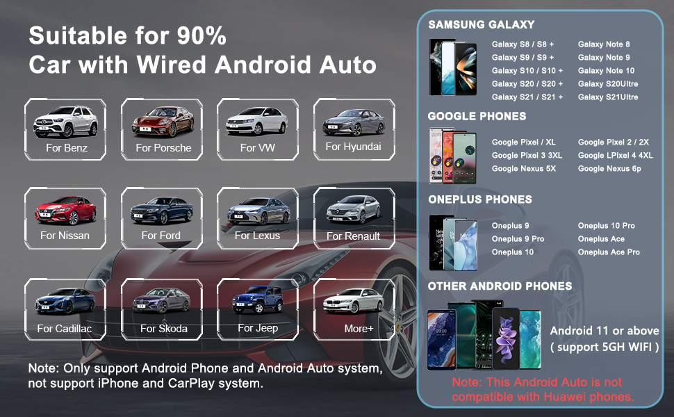 wireless android auto dongle