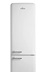 willow, frost free, freestanding, retro, black, energy efficient, fridge freezer, refrigerator