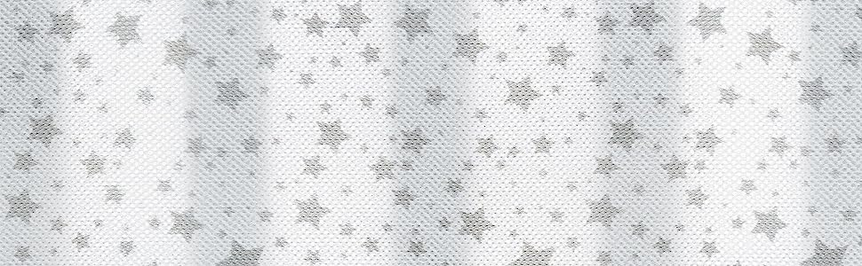 BreathableBaby Twinkle Grey Cot View