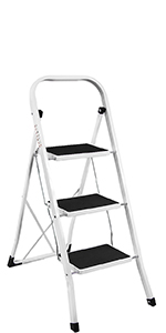 Home Vida 3 Step Ladder With Anti-Slip Mat