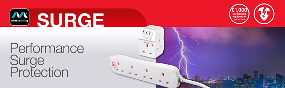 masterplug, socket, usb, surge protection, tower extension lead, extension lead