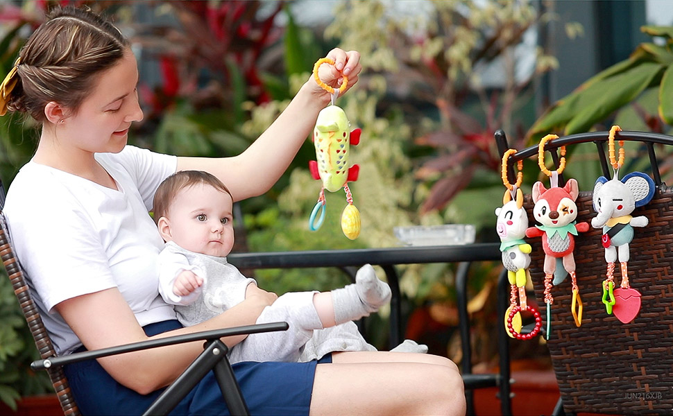 Baby Rattles Plush Rings 