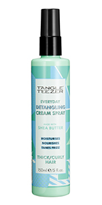 Detangling cream spray for thick and curly hair