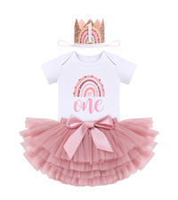 Boho Rainbow Birthday Outfit