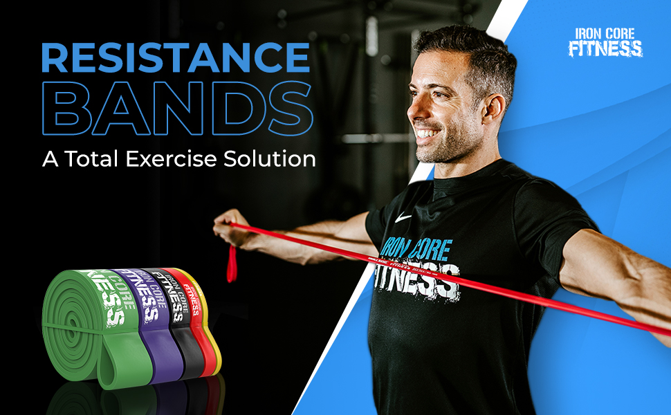 Iron Core Fitness Resistance Bands.