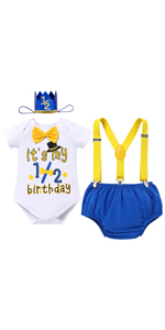 Baby Boy Half Birthday Outfit