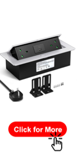 Aluminium Recessed Power Socket USB C